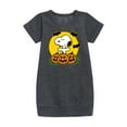 thumbnail image 1 of Peanuts - Snoopy Vampire and Woodstock - Toddler And Youth Girls Fleece Dress, 1 of 5