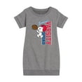 thumbnail image 1 of Peanuts - Snoopy Varsity Squad - Toddler And Youth Girls Fleece Dress, 1 of 6