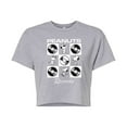 thumbnail image 1 of Peanuts - Snoopy Vinyl - Juniors Cropped Cotton Blend T-Shirt, 1 of 6