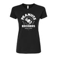 thumbnail image 1 of Peanuts - Snoopy Vinyl - Juniors Fitted Graphic T-Shirt, 1 of 6