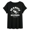 thumbnail image 1 of Peanuts - Snoopy Vinyl - Juniors Ideal Flowy Muscle T-Shirt, 1 of 6