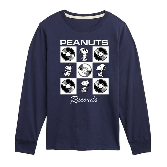 Peanuts - Snoopy Vinyl - Toddler & Youth Long Sleeve Graphic T-Shirt