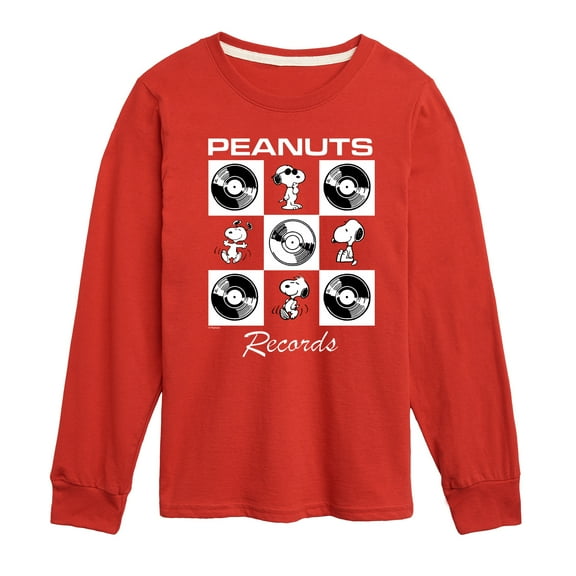 Peanuts - Snoopy Vinyl - Toddler & Youth Long Sleeve Graphic T-Shirt