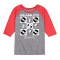 thumbnail image 1 of Peanuts - Snoopy Vinyl - Toddler & Youth Raglan Graphic T-Shirt, 1 of 7