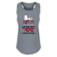 thumbnail image 1 of Peanuts - Snoopy Western Blanket Fill - Women's Racerback Tank Top, 1 of 5