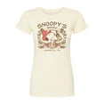thumbnail image 1 of Peanuts - Snoopy Western - Juniors Fitted Short Sleeve Graohic T-Shirt, 1 of 5
