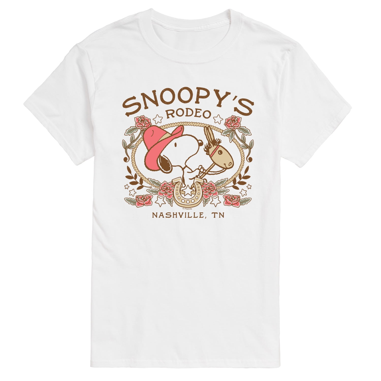 Peanuts - Snoopy Western - Men's Short Sleeve Graphic T-Shirt