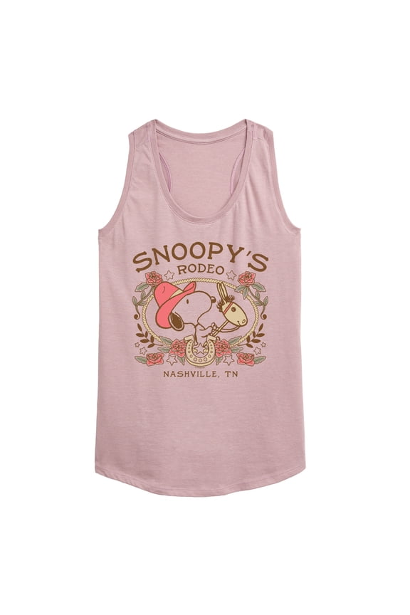 - Snoopy Western - Women's Racerback Graphic Tank