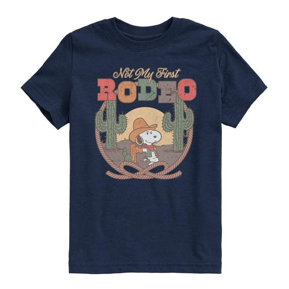 Peanuts - Snoopy Western - Youth Boys Short Sleeve Graphic T-Shirt
