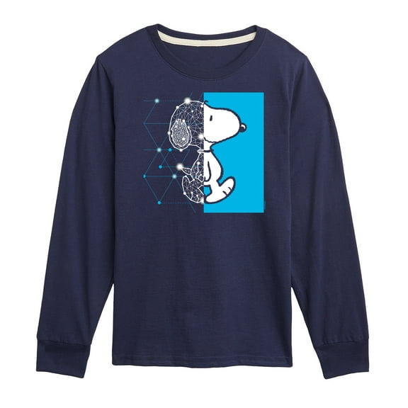 Peanuts - Snoopy Wire Frame - Toddler And Youth Long Sleeve Graphic T-Shirt