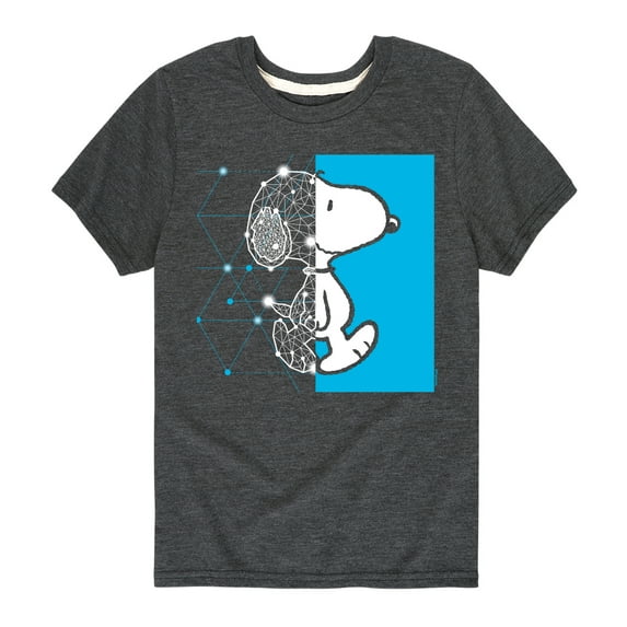 Peanuts - Snoopy Wire Frame - Toddler And Youth Short Sleeve Graphic T-Shirt