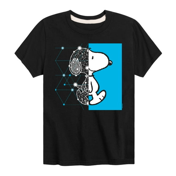 Peanuts - Snoopy Wire Frame - Toddler And Youth Short Sleeve Graphic T-Shirt