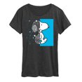 thumbnail image 1 of Peanuts - Snoopy Wire Frame - Women's Short Sleeve Graphic T-Shirt, 1 of 6