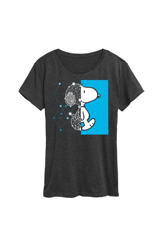 - Snoopy Wire Frame - Women's Short Sleeve Graphic T-Shirt