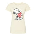 thumbnail image 1 of Peanuts - Snoopy With Heart - Juniors Fitted Tee, 1 of 5