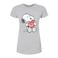 thumbnail image 1 of Peanuts - Snoopy With Heart - Juniors Fitted Tee, 1 of 5