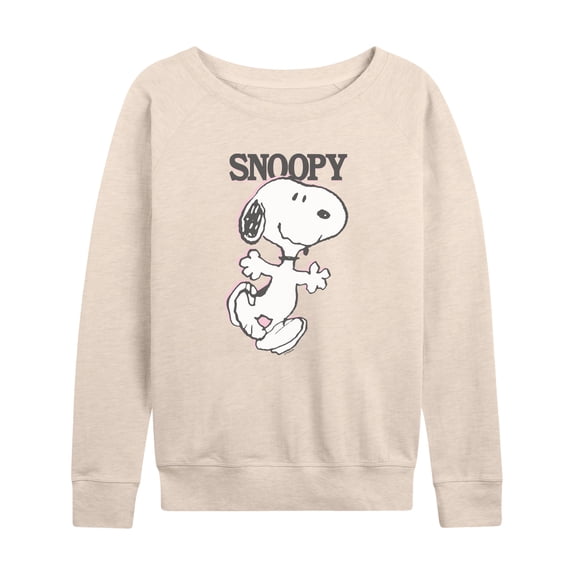 Peanuts - Snoopy - Women's French Terry Long Sleeve Pullover