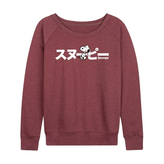 Peanuts - Snoopy - Women's Lightweight French Terry Long Sleeve Shirt