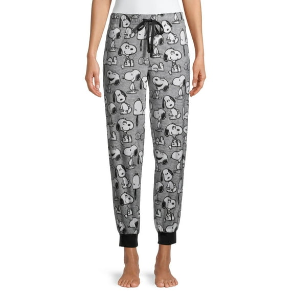 Peanuts Snoopy Women's and Women's Plus Cuffed Pajama Pants