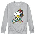 thumbnail image 1 of Peanuts - Snoopy Woodstock Christmas Lights - Men's Crew Fleece Sweatshirt, 1 of 5