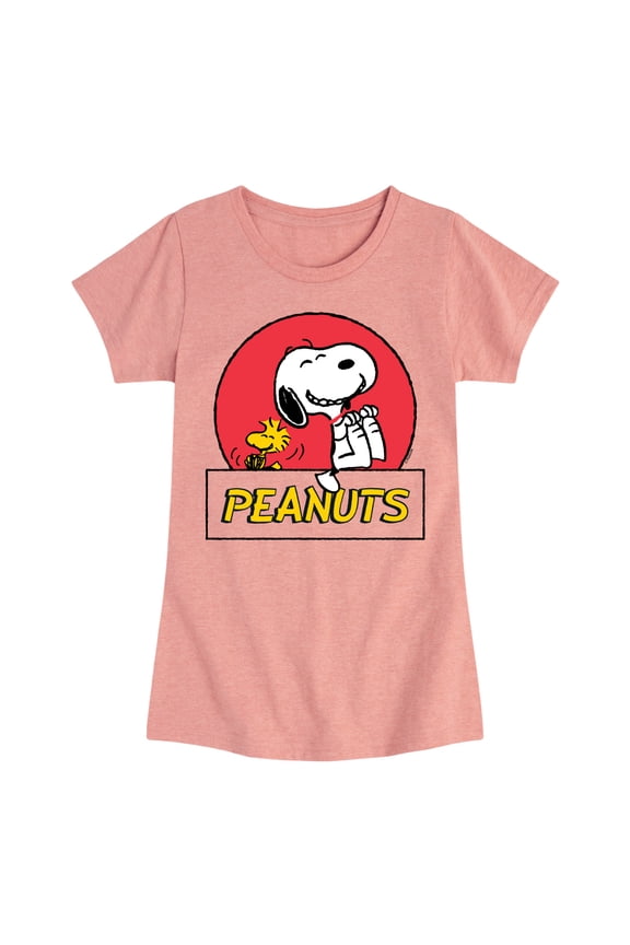 - Snoopy Woodstock Circle - Toddler & Youth Girls Short Sleeve Graphic T-Shirt