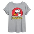 thumbnail image 1 of Peanuts - Snoopy Woodstock Circle  - Women's Oversized T-Shirt, 1 of 5