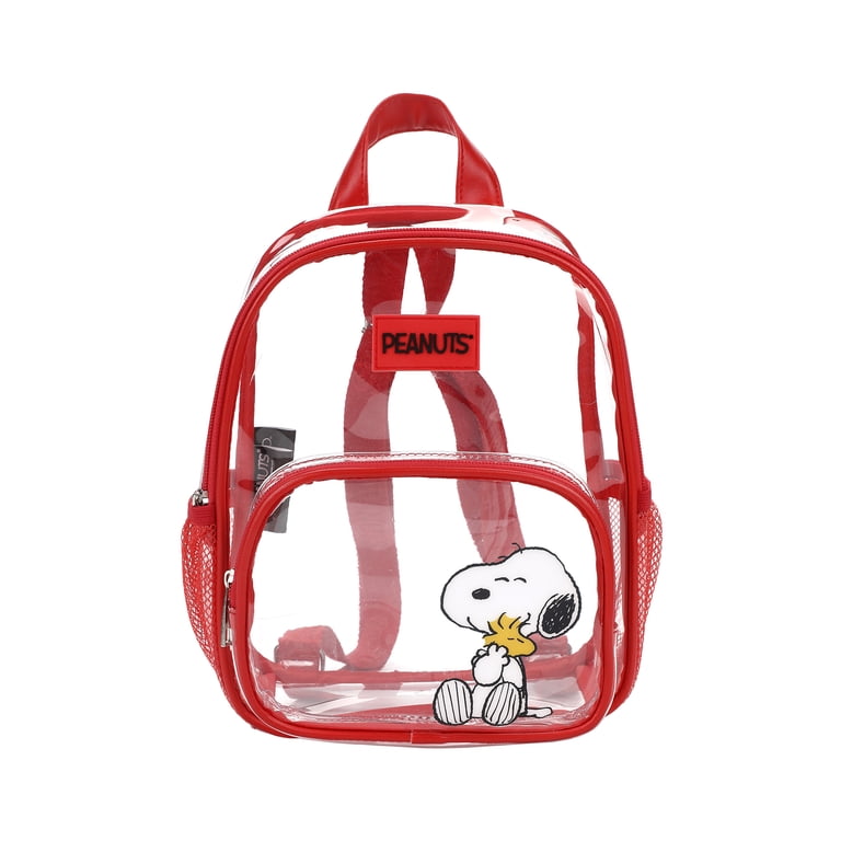 Peanuts Snoopy & Woodstock Clear 10” Adult Mini Backpack  display picture 2