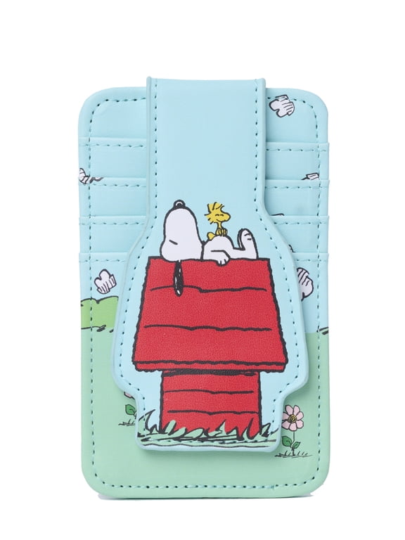 Snoopy Woodstock Doghouse Card Holder Wallet ID Window Slim Case