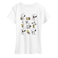 thumbnail image 1 of Peanuts - Snoopy & Woodstock Easter Grid - Women's Short Sleeve Graphic T-Shirt, 1 of 5
