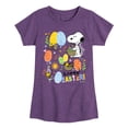 thumbnail image 1 of Peanuts - Snoopy Woodstock Easter - Youth Girls Fitted Short Sleeve T-Shirt, 1 of 5