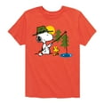 thumbnail image 1 of Peanuts - Snoopy Woodstock Fishing - Toddler & Youth Short Sleeve Graphic T-Shirt, 1 of 6