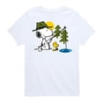 thumbnail image 1 of Peanuts - Snoopy Woodstock Fishing - Toddler & Youth Short Sleeve Graphic T-Shirt, 1 of 6