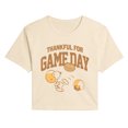 thumbnail image 1 of Peanuts - Snoopy & Woodstock Game Day - Juniors Cropped Graphic T-Shirt, 1 of 4