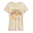 thumbnail image 1 of Peanuts - Snoopy & Woodstock Game Day - Women's Short Sleeve Graphic T-Shirt, 1 of 5
