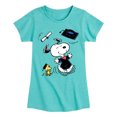 thumbnail image 1 of Peanuts - Snoopy & Woodstock Graduate - Celebration - Toddler & Youth Girls Short Sleeve Graphic T-Shirt, 1 of 5
