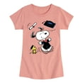 thumbnail image 1 of Peanuts - Snoopy & Woodstock Graduate - Celebration - Toddler & Youth Girls Short Sleeve Graphic T-Shirt, 1 of 5