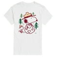 thumbnail image 1 of Peanuts - Snoopy Woodstock Hiking - Men's Short Sleeve Graphic T-Shirt, 1 of 6