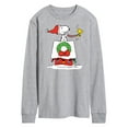 thumbnail image 1 of Peanuts - Snoopy & Woodstock House Sleigh - Men's Long Sleeve T-Shirt, 1 of 6
