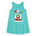 thumbnail image 1 of Peanuts - Snoopy & Woodstock House Sleigh - Toddler and Youth Girls A-line Dress, 1 of 5