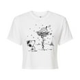 thumbnail image 1 of Peanuts - Snoopy Woodstock Igloo - Juniors Cropped Cotton Blend T-Shirt, 1 of 6