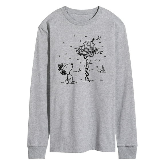 Peanuts - Snoopy Woodstock Igloo - Men's Long Sleeve T-Shirt