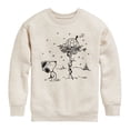 thumbnail image 1 of Peanuts - Snoopy Woodstock Igloo - Toddler & Youth Crewneck Fleece Sweatshirt, 1 of 6