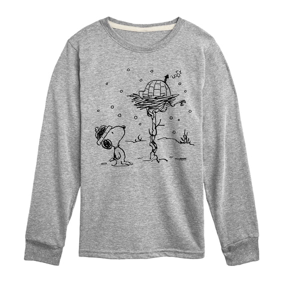 Peanuts - Snoopy Woodstock Igloo - Toddler & Youth Long Sleeve Graphic T-Shirt