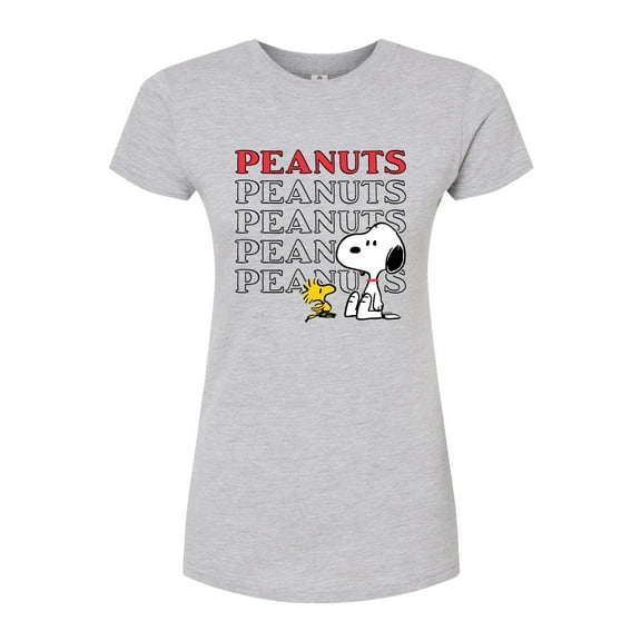 Peanuts - Snoopy Woodstock  - Juniors Fitted Tee