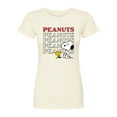 thumbnail image 1 of Peanuts - Snoopy Woodstock  - Juniors Fitted Tee, 1 of 5