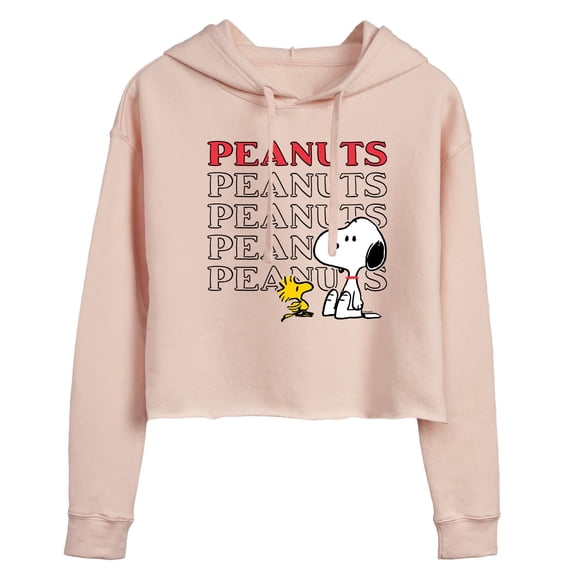 Peanuts - Snoopy Woodstock Women's Cropped Graphic Hoodie