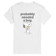 thumbnail image 1 of Peanuts - Snoopy Woodstock Need Hug - Men's Short Sleeve Graphic T-Shirt, 1 of 5