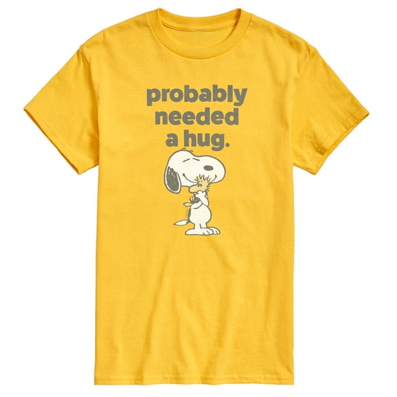 Peanuts - Snoopy Woodstock Need Hug - Men's Short Sleeve Graphic T-Shirt