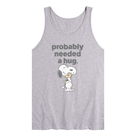 Peanuts - Snoopy Woodstock Need Hug - Men's Sleeveless Graphic Tank Top