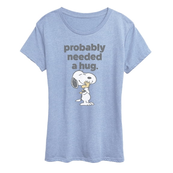 Peanuts - Snoopy Woodstock Need Hug - Women's Short Sleeve Graphic T-Shirt